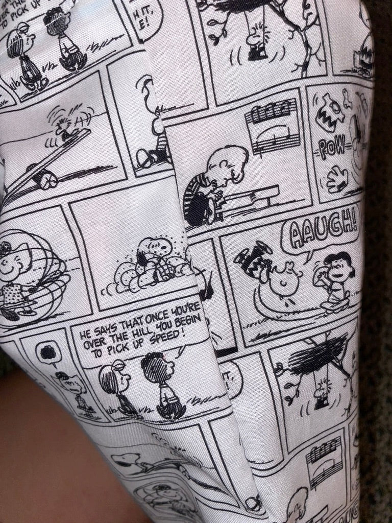 peanuts comics - cotton tote bag