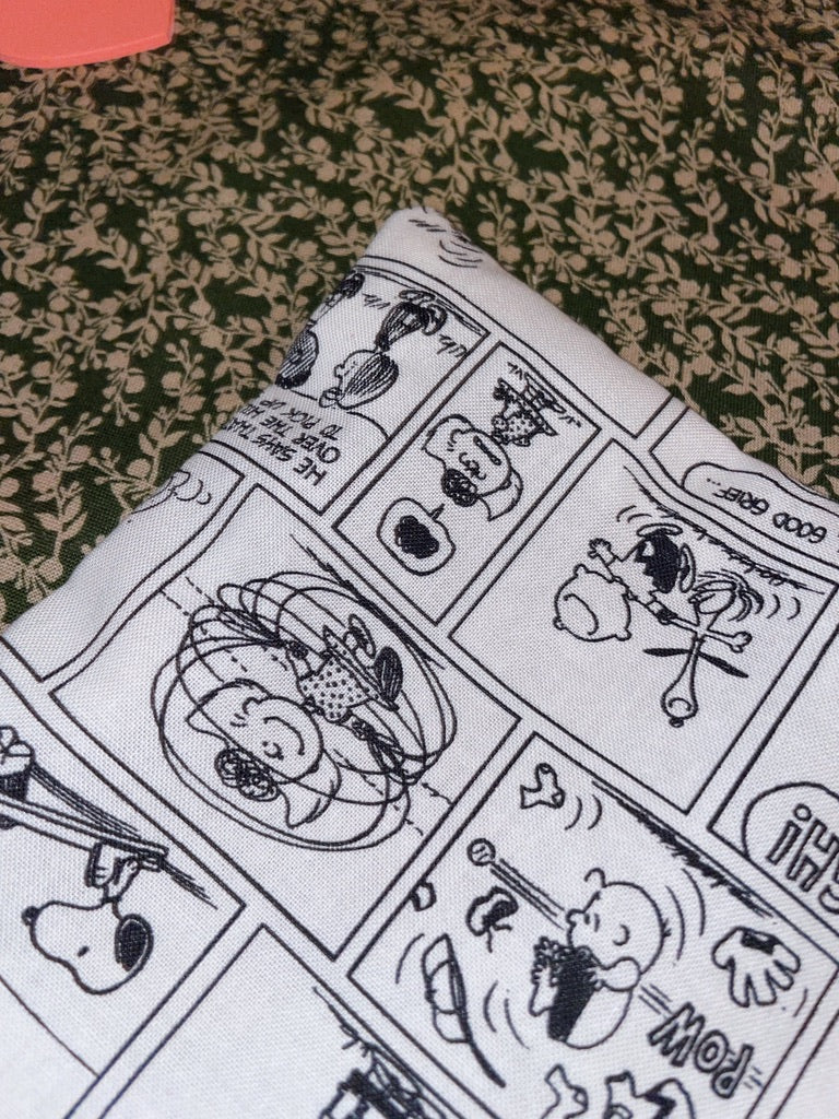 peanuts comics - cotton tote bag