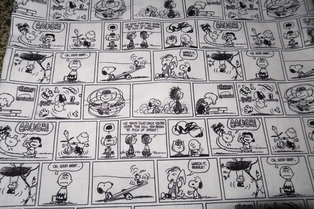 peanuts comics - cotton tote bag