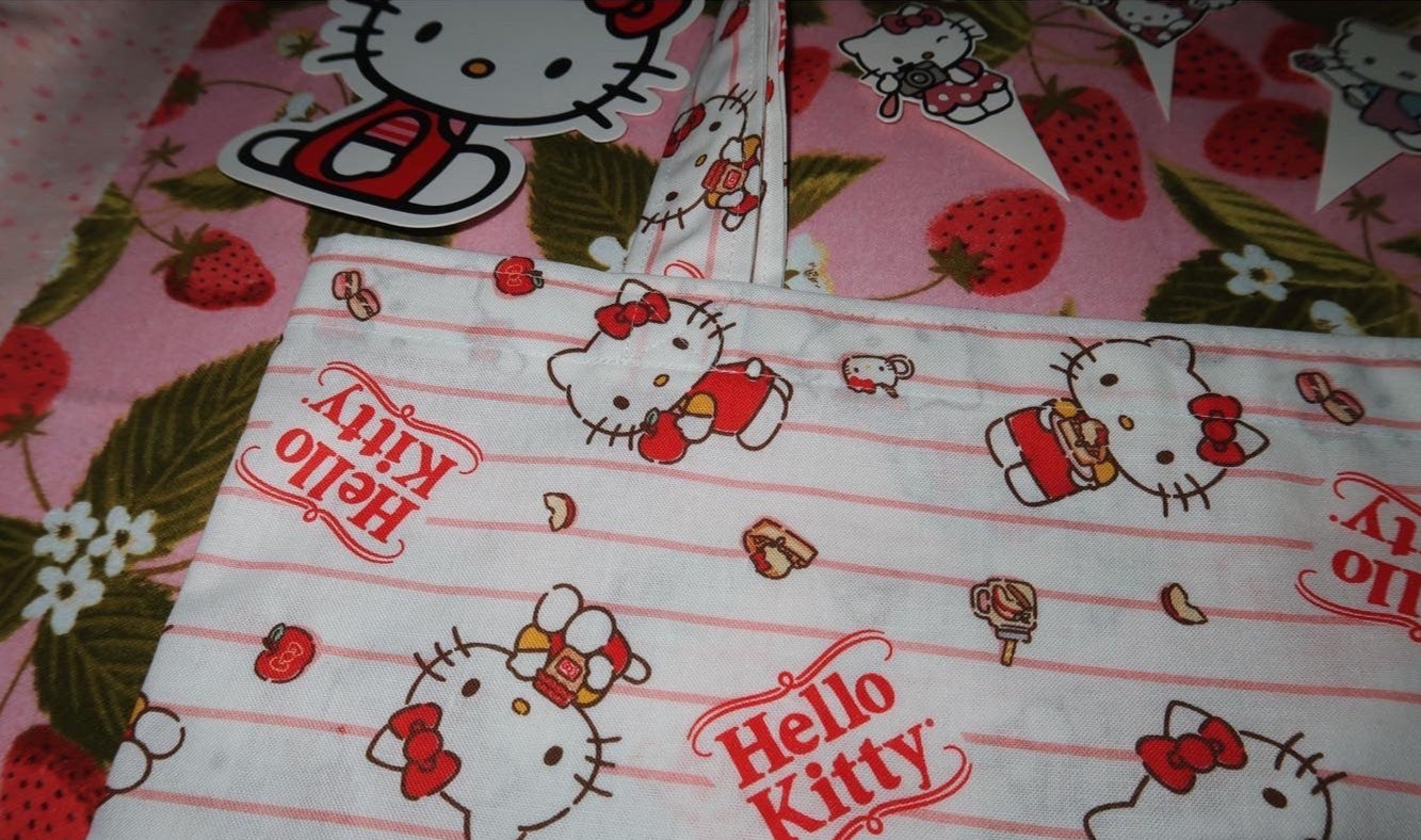 hello kitty desserts - cotton tote bag