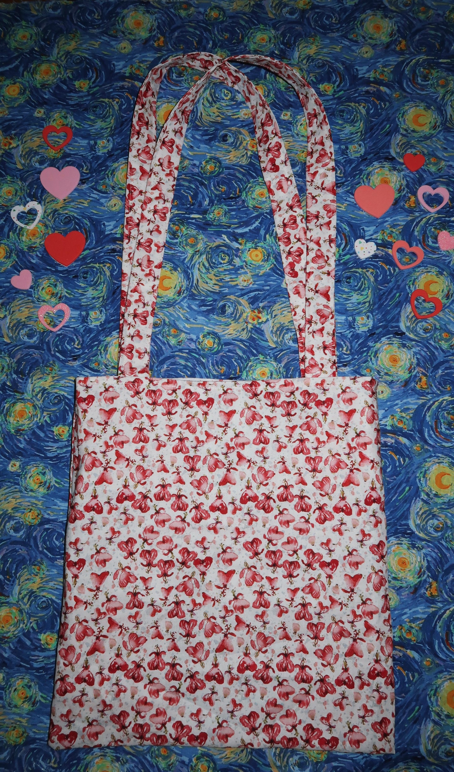 love's bakery - reversible patchwork tote bag