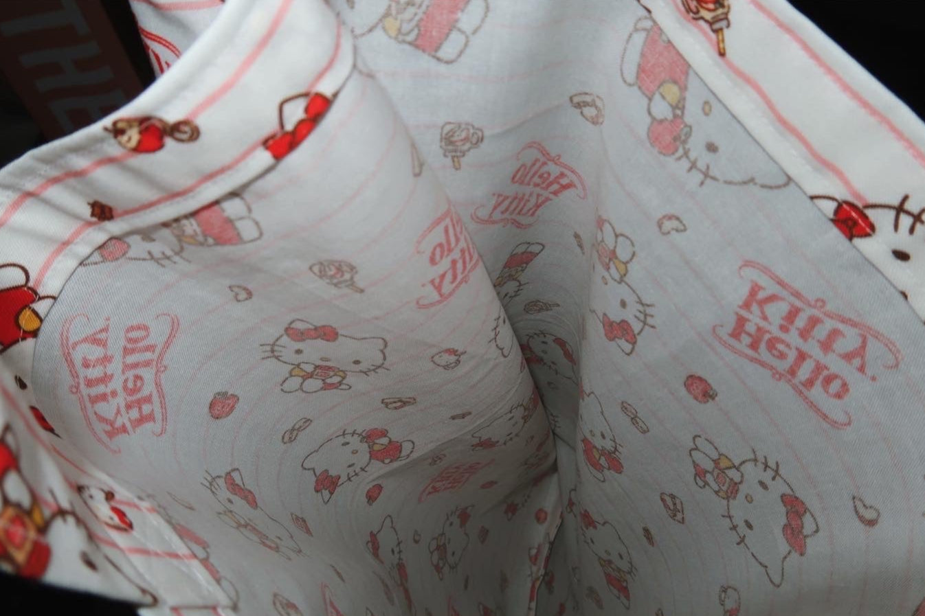 hello kitty desserts - cotton tote bag
