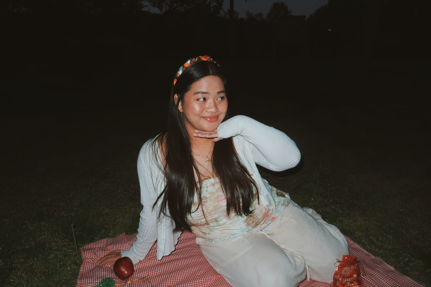 the bug collector - button & trinket headband