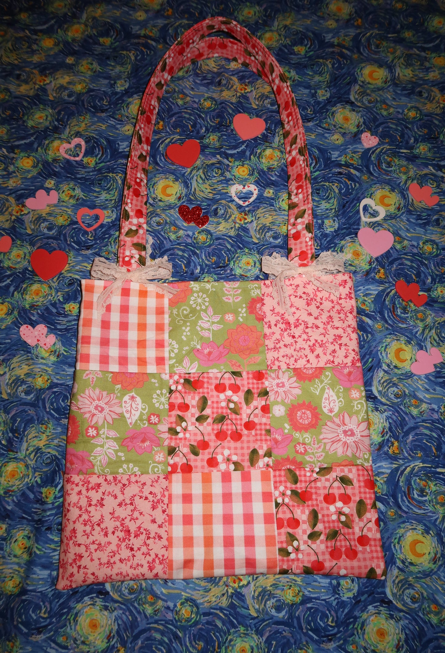 the "y2k desktop wallpaper" tote - reversible patchwork tote