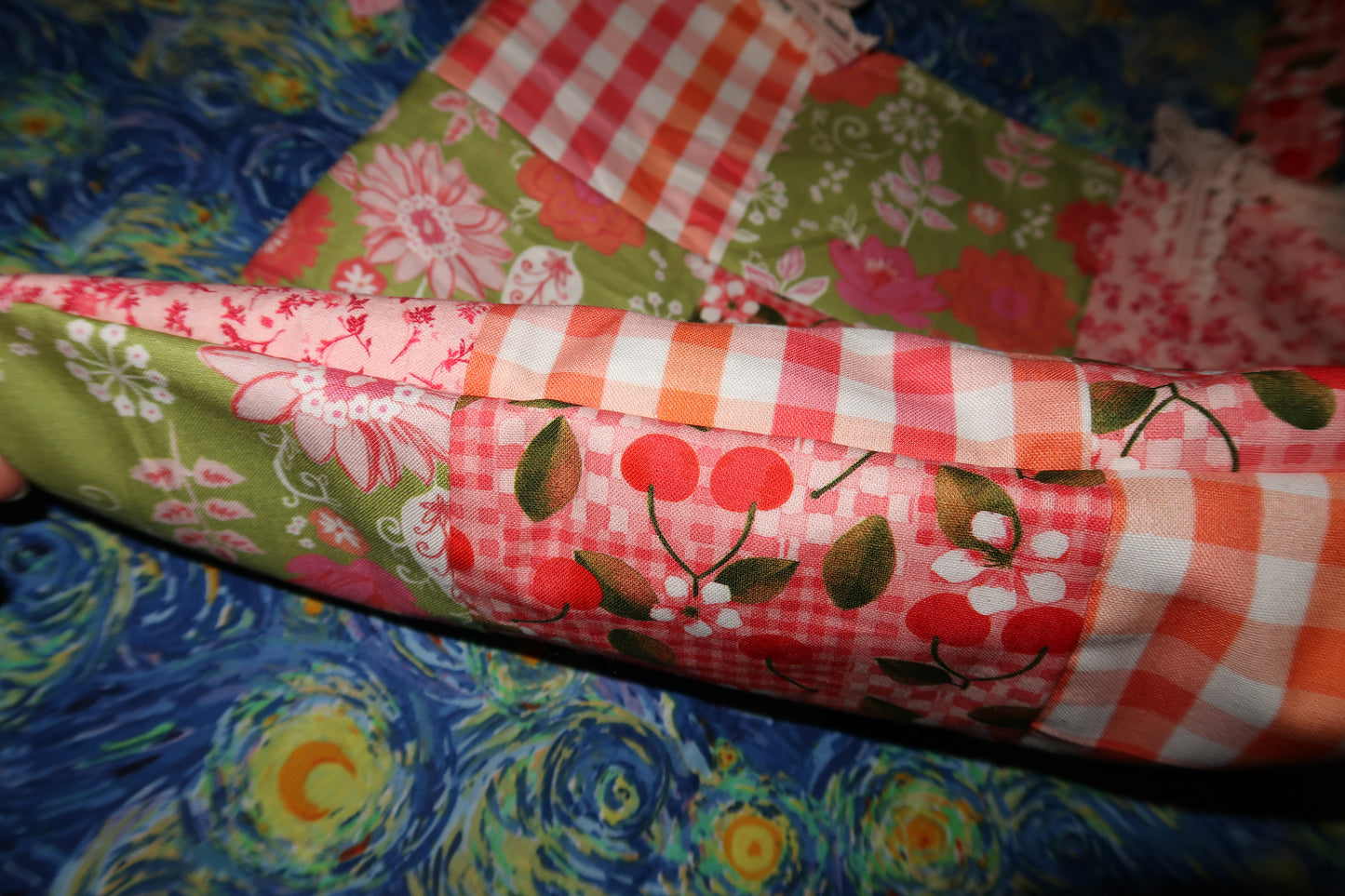 the "y2k desktop wallpaper" tote - reversible patchwork tote