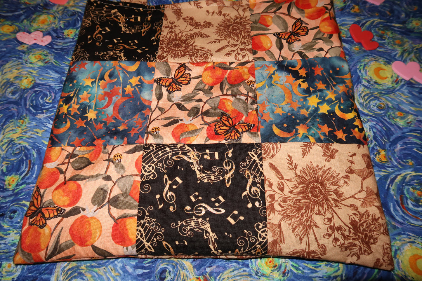 the daydreamer tote - reversible patchwork tote bag
