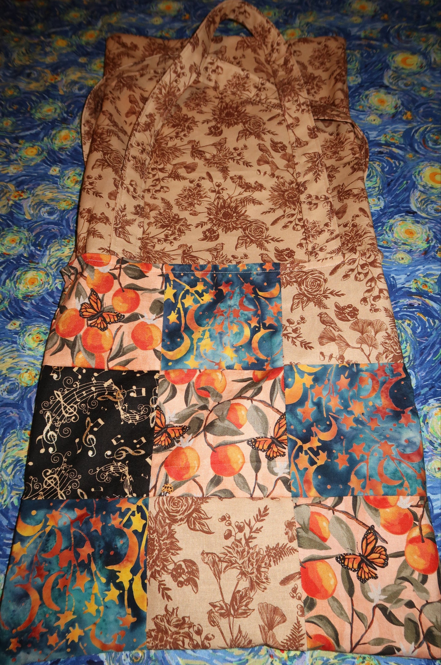the daydreamer tote - reversible patchwork tote bag