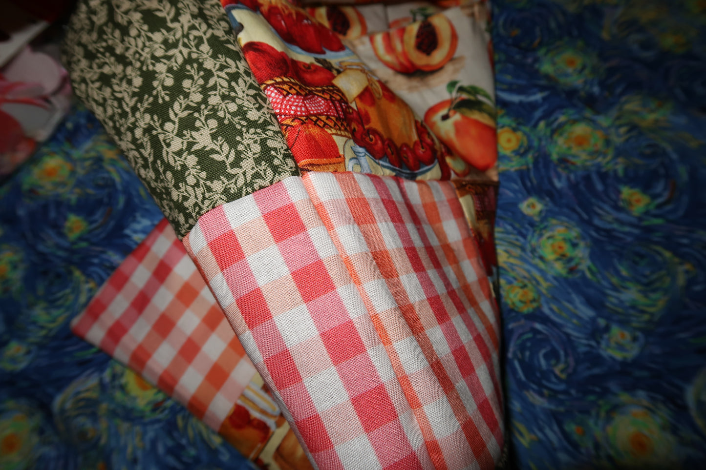 the orchard tote - reversible patchwork tote bag