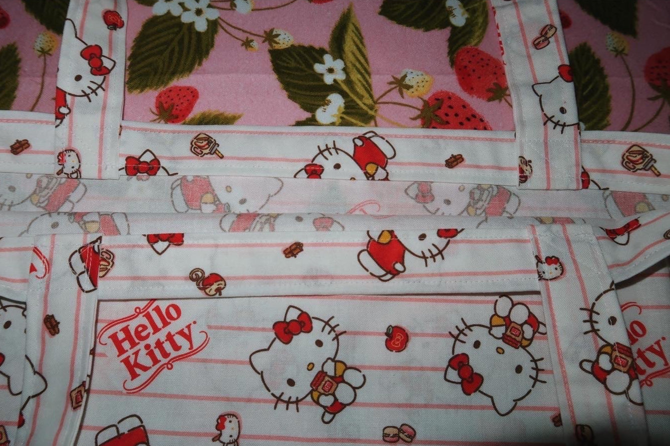hello kitty desserts - cotton tote bag