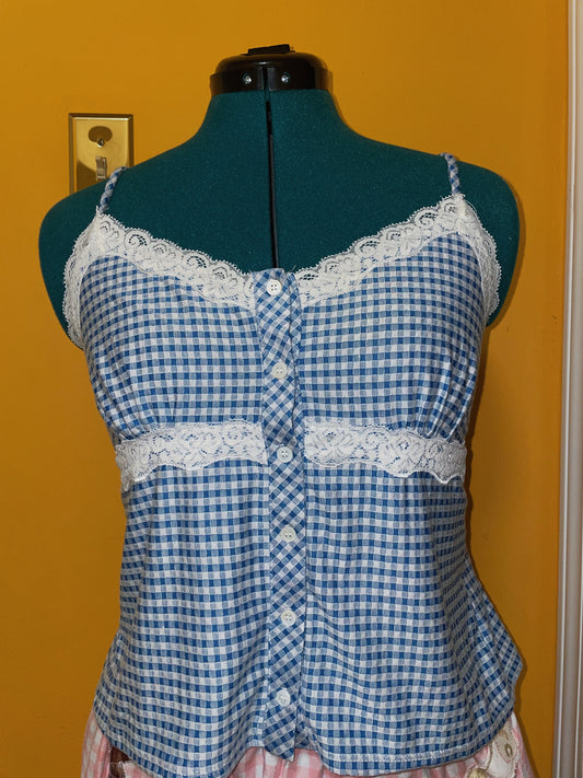 babydoll tie-up top