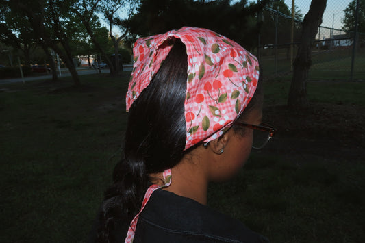 cherry + blossoms picnic bandana